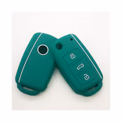 Dont Touch My Key  Keyless Remote Cap Cover For VW Caddy Golf Jetta Polo - dark green-1pc