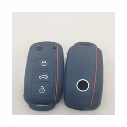 Dont Touch My Key  Keyless Remote Cap Cover For VW Caddy Golf Jetta Polo - Haze blue-1pc