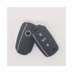 Dont Touch My Key Keyless Remote Cap Cover For VW Caddy Golf Jetta Polo - 8-white line-1pc