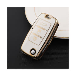 TPU Car Key Case Cover for Dongfeng DFM Aeolus AX7 AX5 AX4 AX3 Glory - white