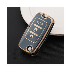 TPU Car Key Case Cover for Dongfeng DFM Aeolus AX7 AX5 AX4 AX3 Glory - grey