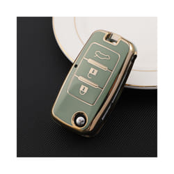 TPU Car Key Case Cover for Dongfeng DFM Aeolus AX7 AX5 AX4 AX3 Glory - green