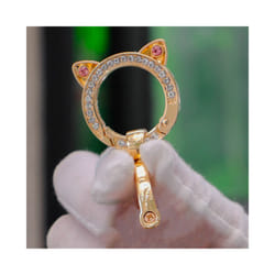 TPU Car Key Case Cover for Dongfeng DFM Aeolus AX7 AX5 AX4 AX3 Glory - golden keychain