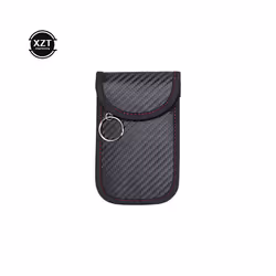 Faraday Key RFID Electromagnetic Shielding Bag Credit Card FOB Signal - black