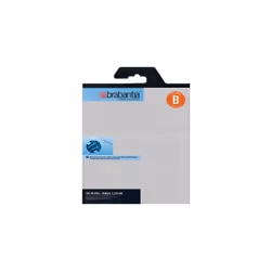 Brabantia Ironing Board Cover (Top layer only)- 124 x 38 cm, Standard, Metallised Silver