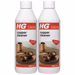 2 x HG Copper Cleaner Natural Shine Shampoo Polish & Protector - 500ml