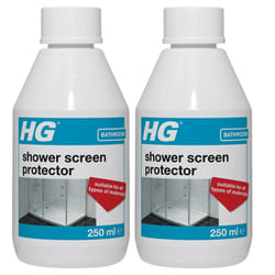 2 x HG Shower Screen Protector and Bathroom Against Scale & Dirt - 250ml