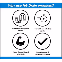 2 x HG Drain and Plug Hair Unblocker - 450ml