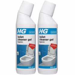 2 x HG Toilet Cleaner Gel Hygienic Limescale Remover - 500ml