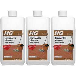 3 x HG Terracotta Floor Tile Cleaner Shine Restorer (Product 86) - 1 Litre