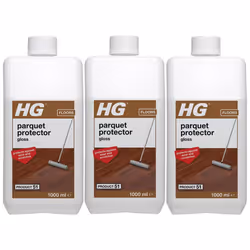 3 x HG Parquet Protector Gloss (Product 51) - 1 Litre