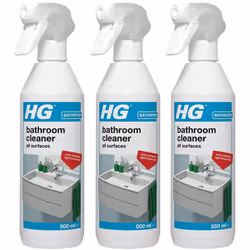 3 x HG Bathroom Cleaner All Surfaces - 500ml