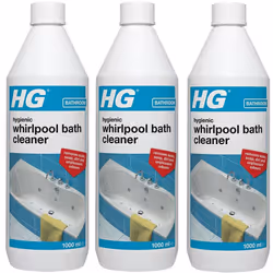 3 x HG Hygienic Whirlpool Bath Cleaner - 1Liter