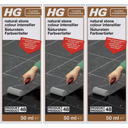 3 x HG Natural Stone Colour Intensifier (Product 48) - 50ml