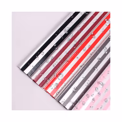 CURTEK 20 Sheets Korean Style Flower Wrapping Paper 23x23'' Waterproof Bouquet Wrapping Paper Black White Stripes Floral Wrapping Paper for Wedding Va