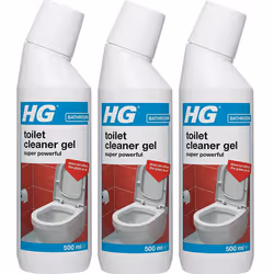 3 X HG Toilet Cleaner Gel Super Powerful Cleaner - 500ml