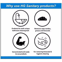3 x HG Natural Stone Bathroom Cleaner 500ml