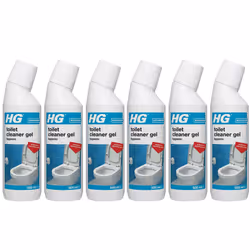 6 x HG Toilet Cleaner Gel Hygienic Limescale Remover - 500ml