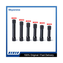 10pcs M3x20mm/28mm/30mm/35mm/33mm M3 Knurled Aluminum Alloy Standoffs/column/spacer - M3x30mm black