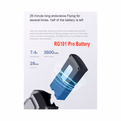 RG101 Max Drone Battery RG101 Pro Drone Original Battery 7.4V 3000/3800mAh - RG101 Pro Battery x2