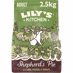 Lilys Kitchen Made with Natural Ingredients Adult Dry Dog Food Shepherds Pie Balanced Recipe 2kg Bag