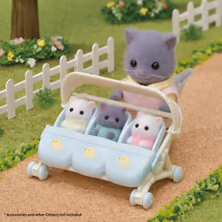 Sylvanian Families 5458 Persian Cat Triplets Dolls for Suitable for ages three years and above, Multi-colored (Pack of 5)