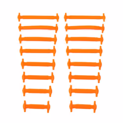 NO.8 16Pcs Silicone Shoelaces for Shoes No Tie Shoe laces Elastic Laces Sneakers Kids Adult Rubber Shoelace One Size Fits All ...