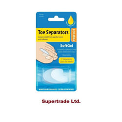 3 X Profoot SoftGel Toe Separators Toes Corn/Calluses Relief With Mineral Oil