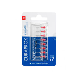 Curaprox CPS 07 Prime Refill Pack Interdental Brushes, 0.7mm to 2.5mm, Red (8 Pack) X 1