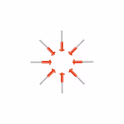 Curaprox CPS 07 Prime Refill Pack Interdental Brushes, 0.7mm to 2.5mm, Red (8 Pack) X 1