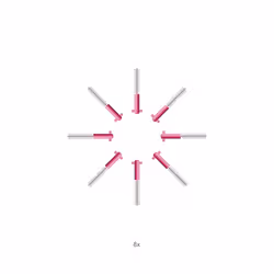 Curaprox CPS08 Pink Prime Interdental Brushes 0.8mm - Pack Of 8 X 1