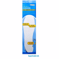 6 X Profoot Comfort Double Extra Thick Insoles Full Length Men Cushion