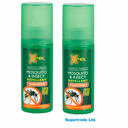 2 x Xpel Mosquito & Insect Repellent Pump Spray Tropical Formula 70ml