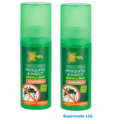 2 x Xpel Mosquito & Insect Repellent Pump Spray Tropical Formula 70ml