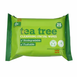 Tea Tree Daily Use Face Cleansing Facial Make Up Impurities Removal 25 Wipes x 6