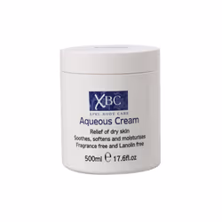 XBC Aqueous Cream Emollient 500ml Large Tub Relief for Dry Skin (Fragrance Free) x 6