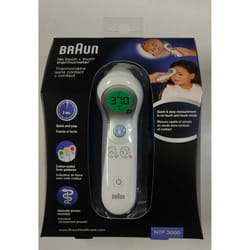 Braun NTF3000 No Touch Plus Forehead Thermometer Digital Quick Easy Colour Coded