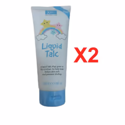 Liquid Talc 200ml XBC Xpel BodyCare for soft skin prevent Chafting X 2
