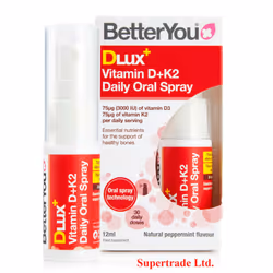 6 X BetterYou DLux+ Vitamin D + K2 Daily Oral Spray - 12ml