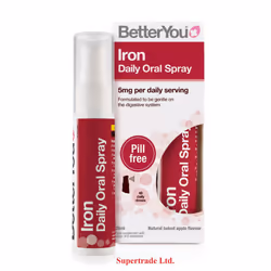 2 X BetterYou Better You Iron Daily Oral Spray Natural Baked Apple Flavour - 25ml