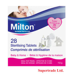 6 X Milton Sterilising Tablets Baby Bottles Teats Spoons - 28 Tablets (112g)
