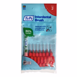 TePe Interdental Brushes Red-0.5 mm (8 Pieces/Packet) x 3 Pack