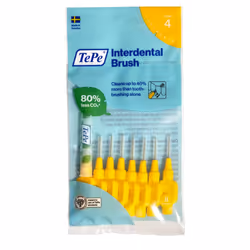 Tepe Interdental Brush, Yellow 0.7mm (8 Pieces/Packet X 3 Pack