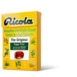 2 X Ricola The Original Swiss Herbal Lozenges Sweets Sugar Free With Stevia 45g