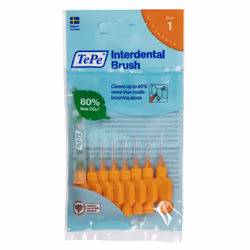 Tepe Angle Interdental Brush, Orange 0.45mm (8 Pieces/Packet) X 3 Pack