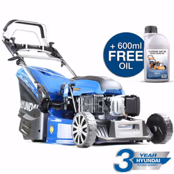 Hyundai HYM530SPER 173cc Petrol Lawnmowers Self Propelled Push Button Electric Start 21 Inch 52.5 Centimetre Cutting Width Re ...