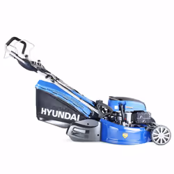 Hyundai HYM530SPER 173cc Petrol Lawnmowers Self Propelled Push Button Electric Start 21 Inch 52.5 Centimetre Cutting Width Rear Roller Mower, Steel De
