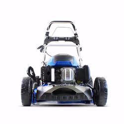 Hyundai 173 cc Self Propelled Electric Push Button Start Petrol Lawn Mower Bundled With 1 LTR OIL, HYM510SPE Blue
