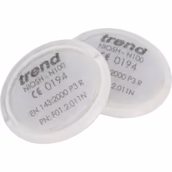 Trend 3 Air Respirator Charcoal x2 Pack. Easy to Replace Filters for Stealth Masks, 1 Off Pair