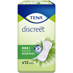 Three Packs of Tena Lady Discreet Normal 12 Pads
